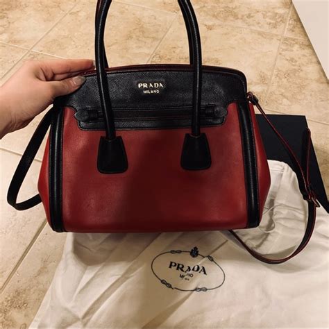 prada red and black handbag|prada handbags black friday sale.